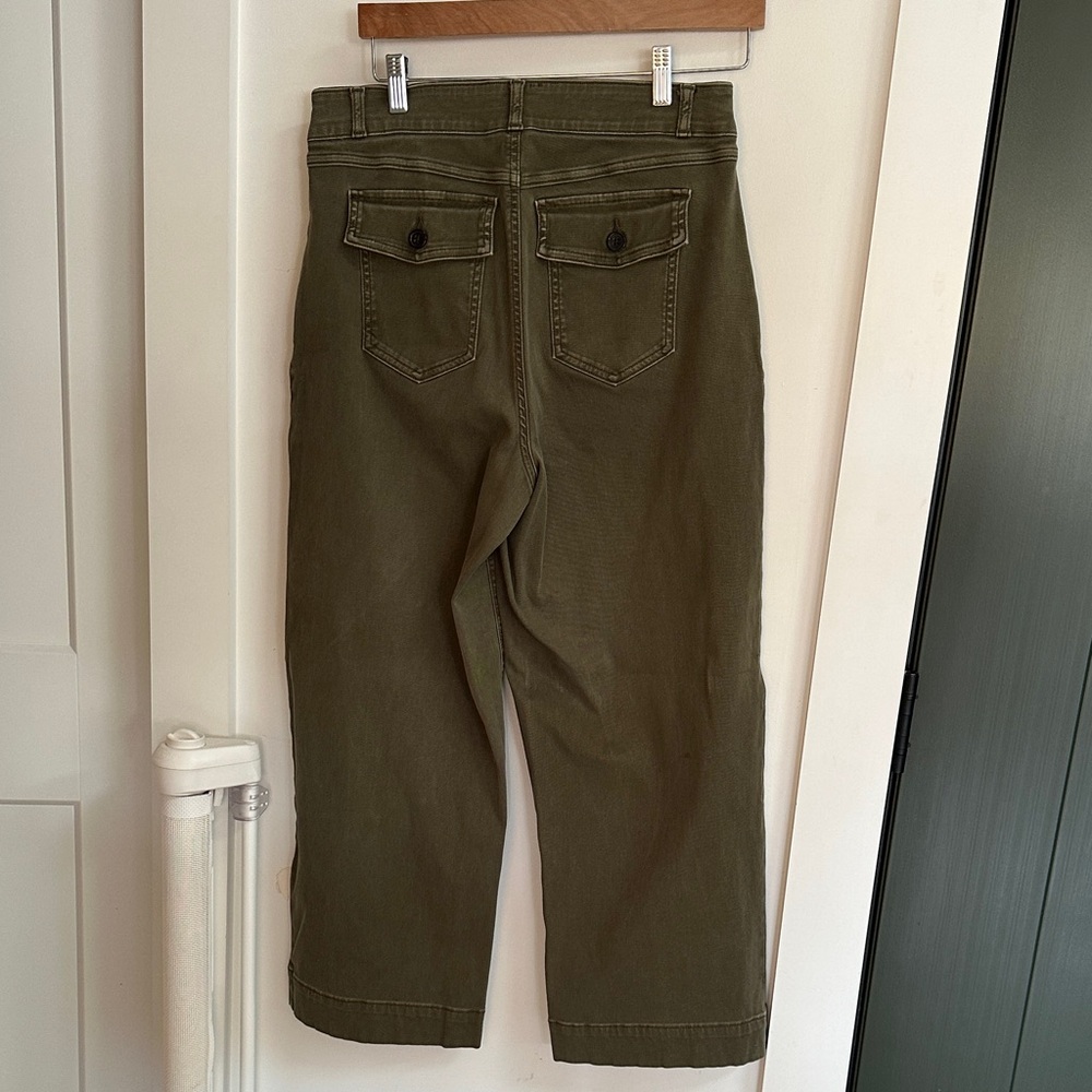 Spanx Olive Green Wide Leg Pants - Picture 4 of 6